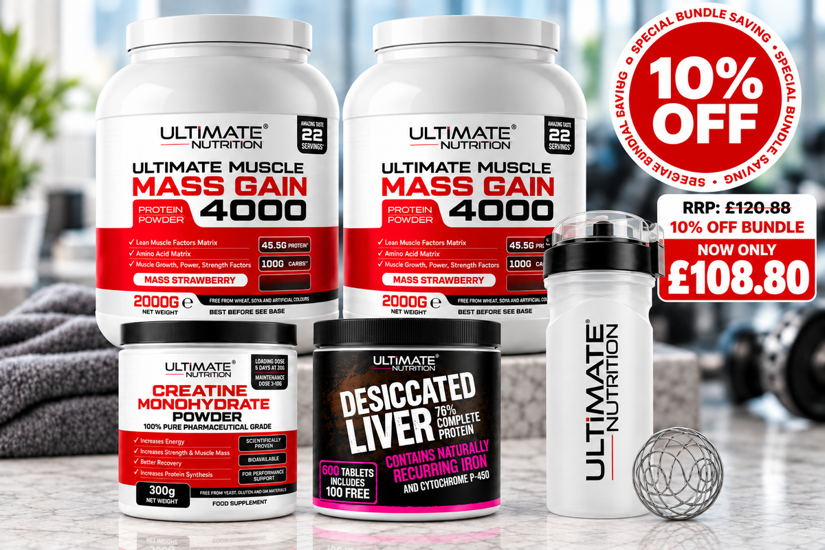 Mass Gain & Muscle Building Starter Stack – Save 10% + FREE Shaker