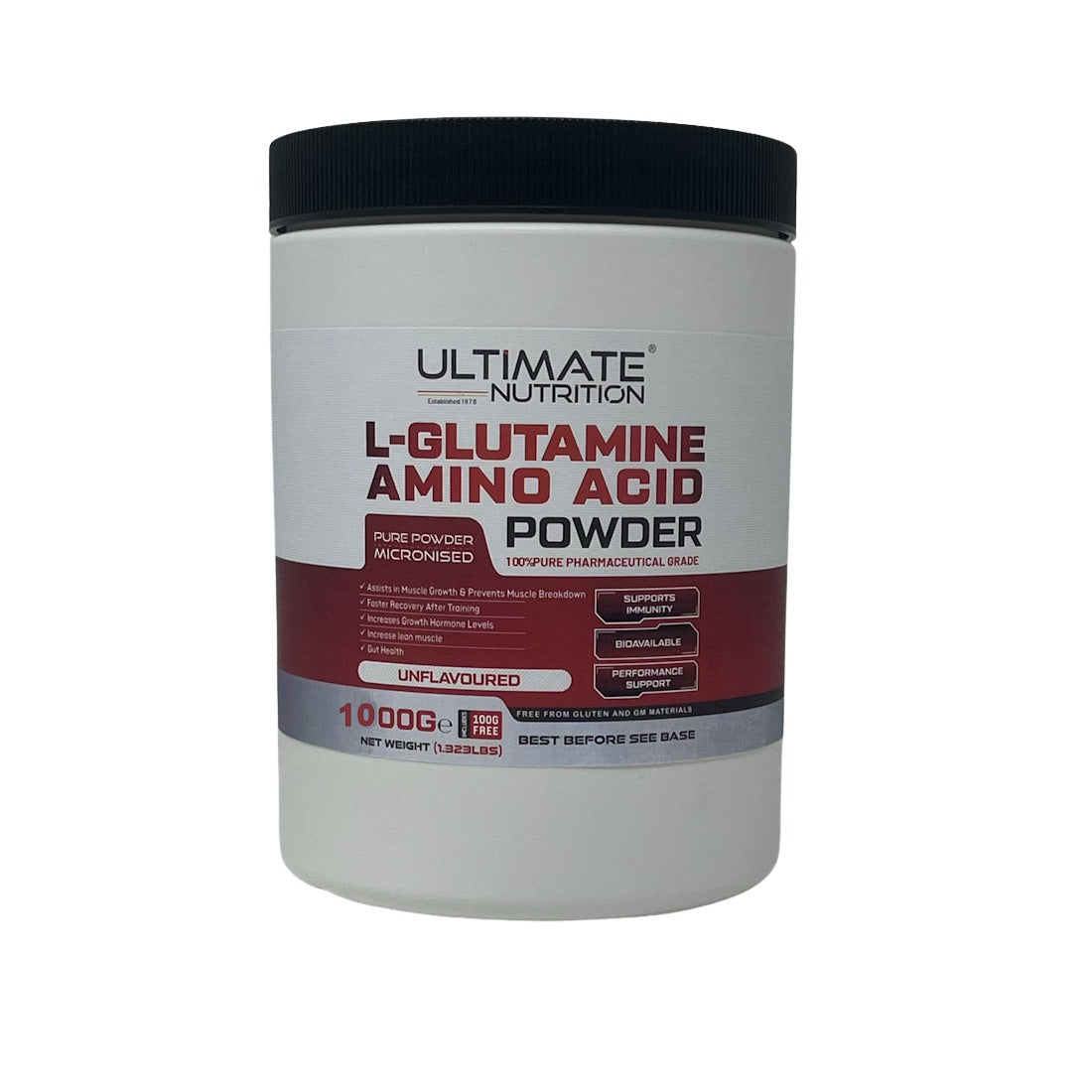 L-Glutamine Amino Acid FREE powder in every pack