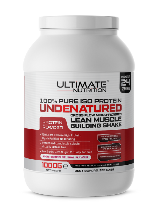 Pure 100% ISOLATE Clear Whey Protein content 92g/100g. (£1.60 per serving*)