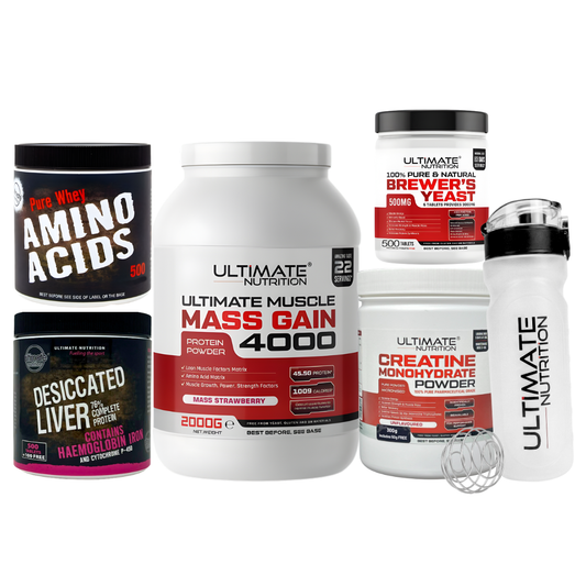 STARTER PACK, ADVANCED, MUSCLE GAIN STACK WITH LIVER TABLETS SAVE 10%