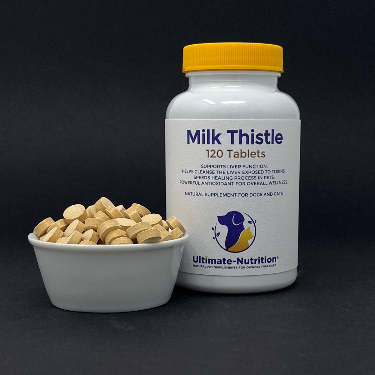 PET RANGE Milk Thistle 120 Tablets - Cleanses the Liver.