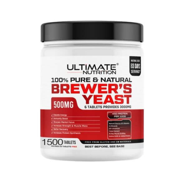 Ultimate Nutrition Brewer’s Yeast 500mg tablets – 1500 tablets supplement