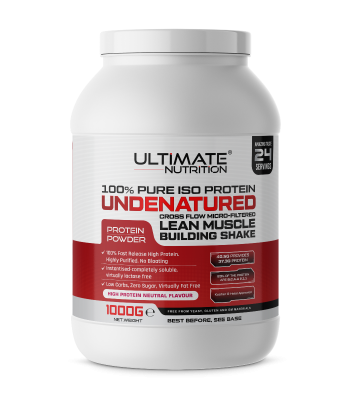 Clear Whey Protein Isolated - 92g protein per 100g. Natural Flavour. [5000g = £31.99 per 1000g or £1.33 per drink]