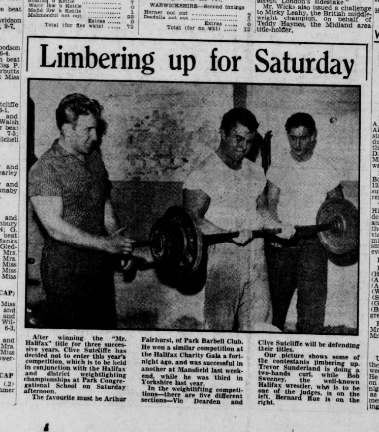 When Arthur Fairhurst Was Limbering Up for Greatness